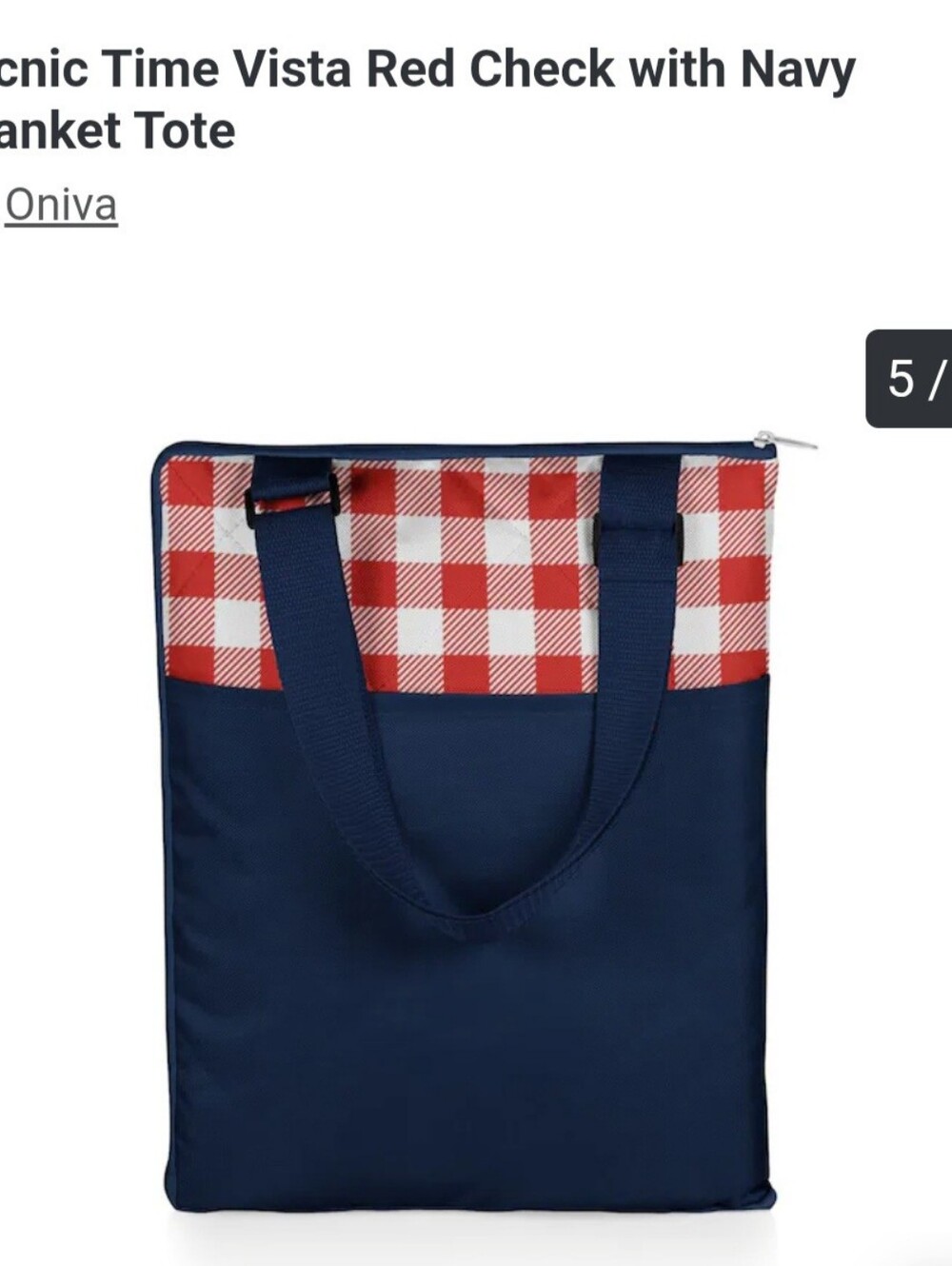 Picnic Time Tote W Blanket